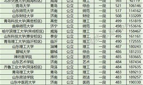 山东省投档分数线2021_山东高考投挡分数线