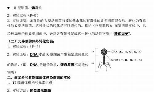 生物小高考知识点汇总,生物小高考知识点