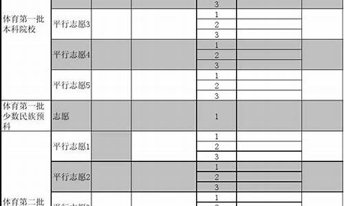 2017高考志愿表样本_2017年高考志愿表样本