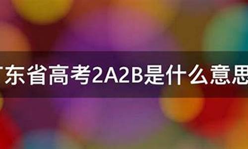 高考2a2b合并_高考2a是什么