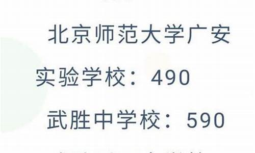 广安录取分数线2023中考,广安录取分数线2020中考