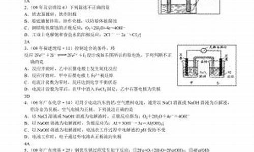 2013电化学高考-2020高考电化学